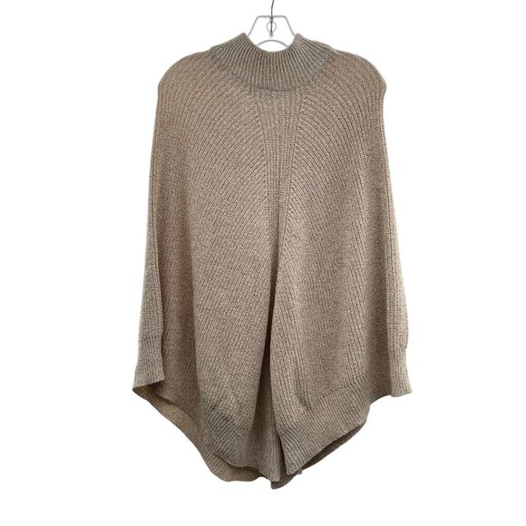 Roots Women's Cape Knit Sweater Mock Neck Cream One Size Fits All - Picture 1 of 8